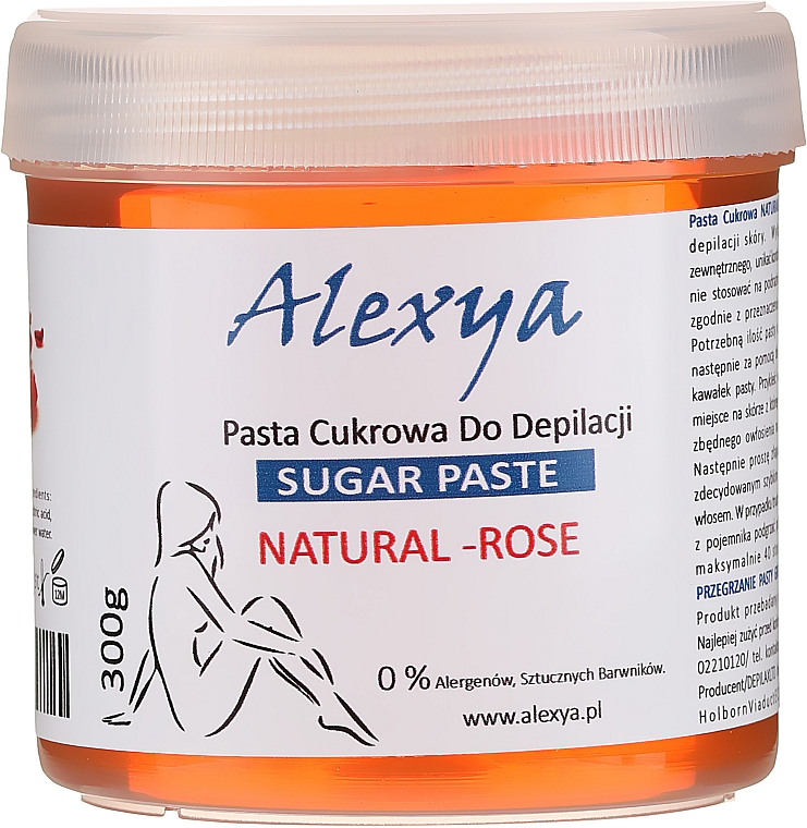 Pasta cukrowa do depilacji Róża - Alexya Sugar Paste Natural Rose 