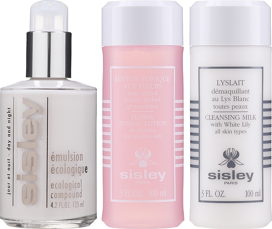 Zestaw - Sisley I Love My Skin Care (emulsion/125ml + cl/milk/100ml + f/lot/100ml) — Zdjęcie N2