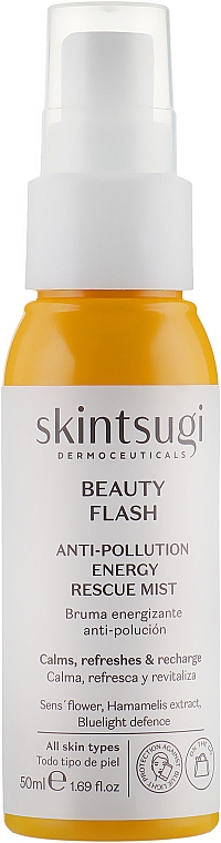 Wzmacniająca mgiełka do twarzy przeciw zanieczyszczeniom - Skintsugi Beauty Flash Anti-Stress Energy Rescue Mist — Zdjęcie N1