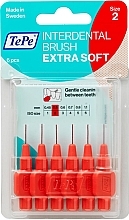 Zestaw szczotek międzyzębowych Extra Soft, 0,5 mm - TePe Interdental Brush Extra Soft Size 2 — Zdjęcie N1