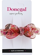 Spinka do włosów, FA-5751, różowa kokardka - Donegal — Zdjęcie N1