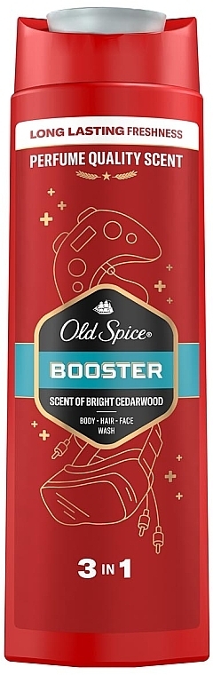 Szampon i żel pod prysznic 2 w 1 dla mężczyzn - Old Spice Booster Shower Gel + Shampoo