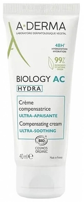 Krem do twarzy - A-Derma Biology AC Hydra Compensating Cream Ultra Soothing — Zdjęcie N1