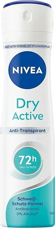 Dezodorant w sprayu - NIVEA Dry Active Deodorant 72H — Zdjęcie N1