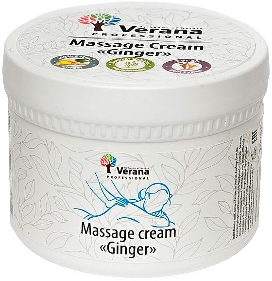 Krem do masażu Imbir - Verana Massage Cream Ginger — Zdjęcie N2
