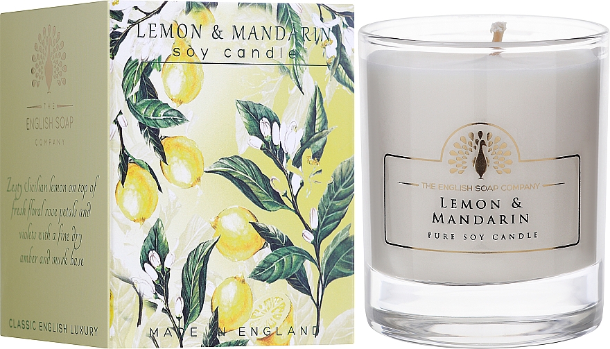 Świeca zapachowa - The English Soap Company Lemon & Mandarin Candle — Zdjęcie N2