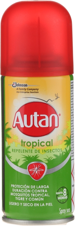 Spray na tropikalne owady - SC Johnson Autan Tropical Insect Spray Repellent — Zdjęcie N2