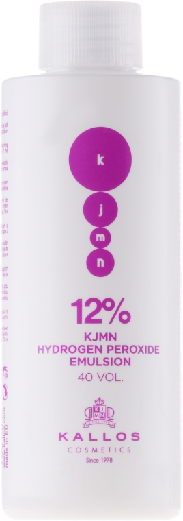 Utleniacz do włosów 12% - Kallos Cosmetics KJMN Hydrogen Peroxide Emulsion — Zdjęcie N4