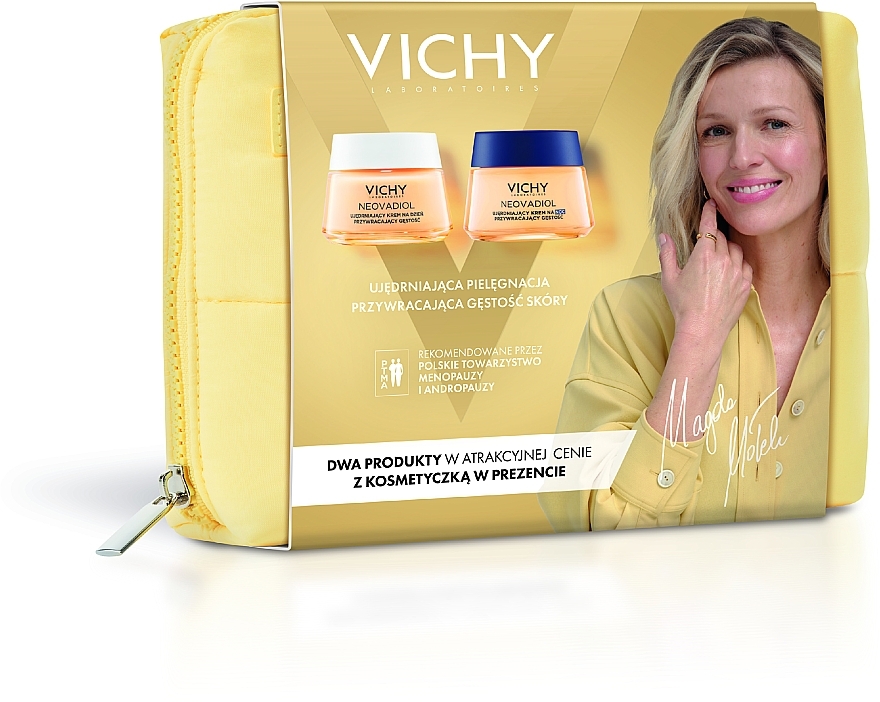 PRZECENA! Zestaw do pielęgnacji twarzy - Vichy Neovadiol (d/cr/50ml + n/cr/50ml + pouch) * — Zdjęcie N1