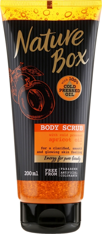 Peeling do ciała - Nature Box Apricot Oil Body Scrub