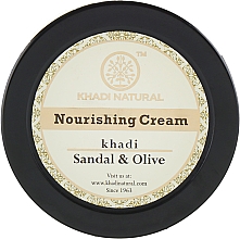 Przeciwstarzeniowy krem odżywczy Drzewo sandałowe i oliwka - Khadi Natural Sandal & Olive Herbal Nourishing Cream — Zdjęcie N3