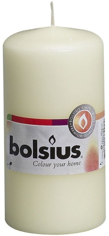 Świeca pieńkowa, kość słoniowa, 120 x 60 mm - Bolsius Candle — Zdjęcie N1