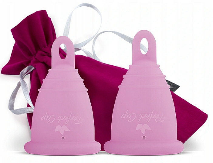 Zestaw kubeczków menstruacyjnych, różowy, rozmiar S-M - Perfect Cup — Zdjęcie N1