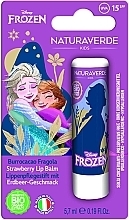 Kup PRZECENA! Balsam do ust Cold Heart - Naturaverde Kids Disney Frozen Strawberry Lip Balm SPF15 *