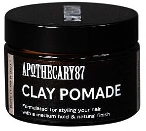 	Pomada do stylizacji włosów z glinką - Apothecary 87 Clay Pomade — Zdjęcie N1