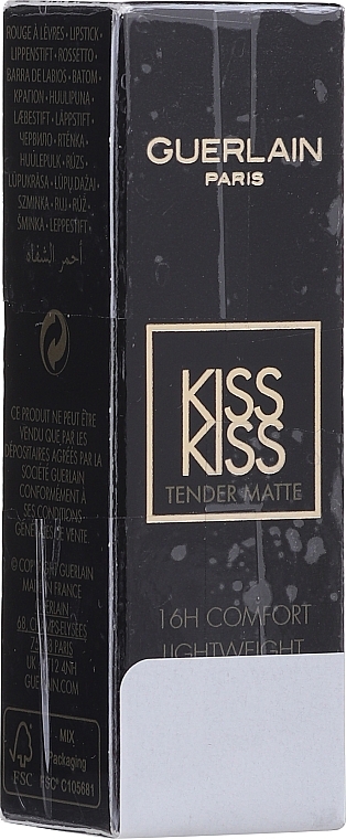 PRZECENA! Rozświetlająca matowa pomadka - Guerlain KissKiss Tender Matte Lipstick * — Zdjęcie N2