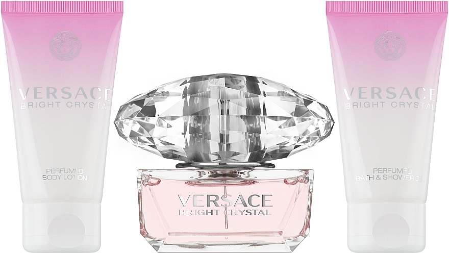 Versace Bright Crystal - Zestaw (edt 50 ml + b/l 50 ml + shw/gel 50ml) — Zdjęcie N2