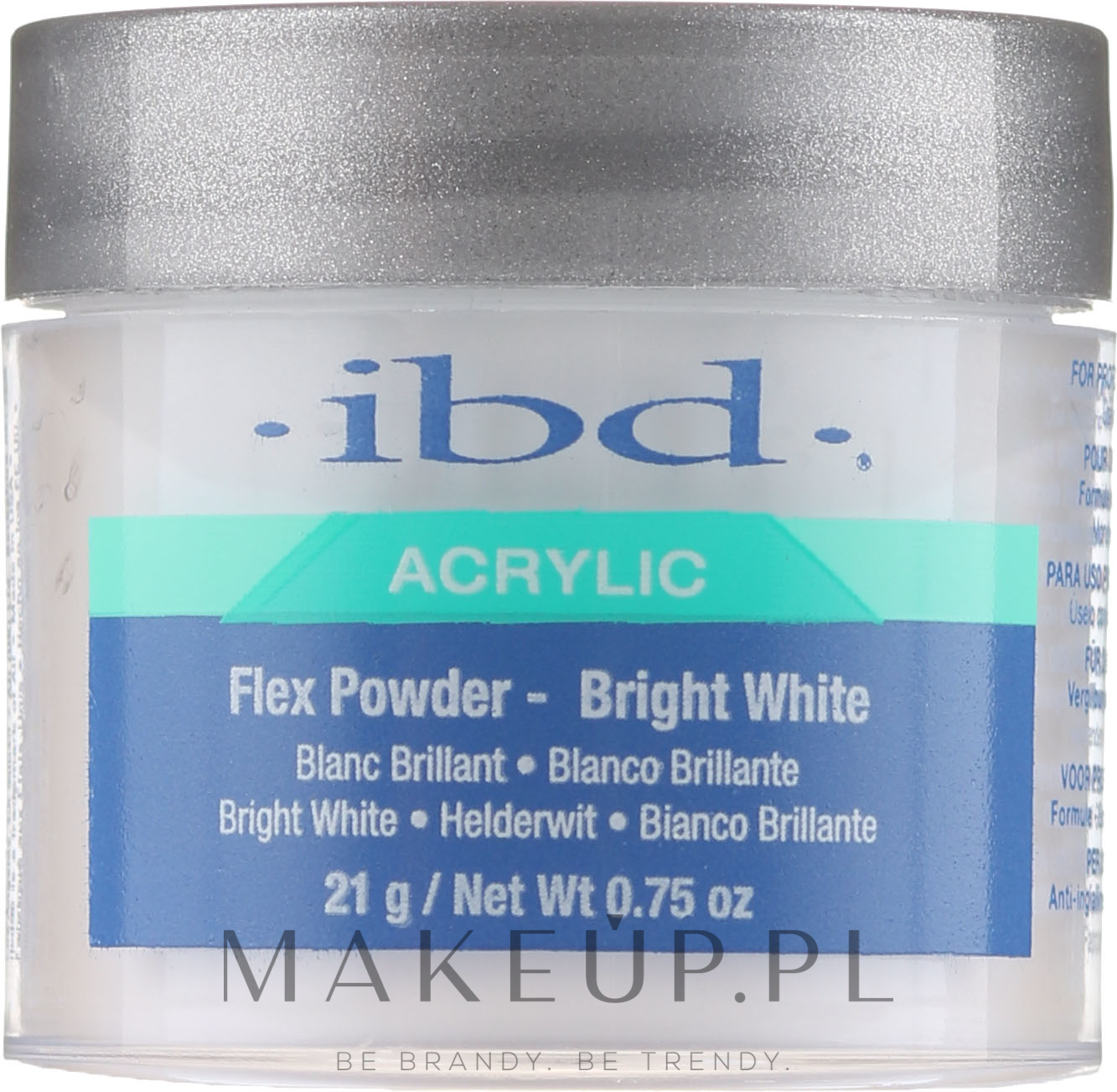 Akrylowy puder biały - IBD Spa Flex Powder Bright White — Zdjęcie 21 g