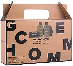 Kup Zestaw - Grace Cole GC Homme Grooming Full Body Cleanse (b/wash/250ml + sponge/1pc + soap/150g + muscle/soak/250ml) 