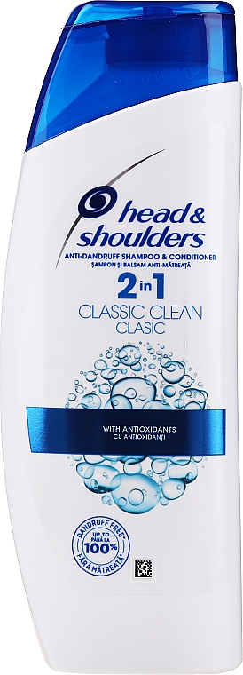 Rewitalizujący szampon do włosów z organiczną oliwą z oliwek - Head & Shoulders Clasic Clean 2in1 Shampoo — Zdjęcie N1
