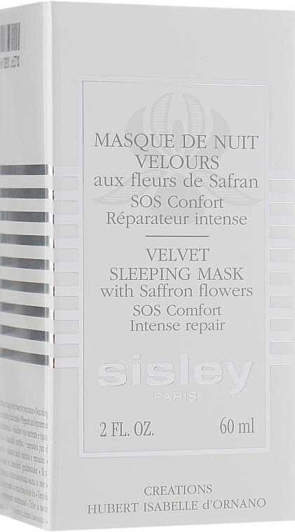 Aksamitna maska do twarzy z szafranem na noc - Sisley Velvet Sleeping Mask with Saffron Flowers — Zdjęcie N1