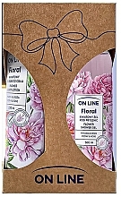 Kup Zestaw Piwonia i róża - On Line Floral Flower Peony & Rose Set (sh/gel/500ml + b/lot/250ml)