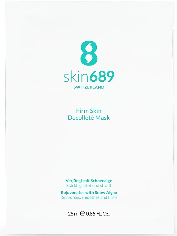 Maska biocelulozowa na okolice dekoltu - Skin689 Firm Skin Decollete Mask — Zdjęcie N1