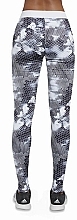 Sportowe legginsy dla kobiet Code, white/grey - Bas Bleu — Zdjęcie N2