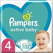 Kup PRZECENA! Pieluchy Active Baby 4 (9-14 kg), 132 szt - Pampers *
