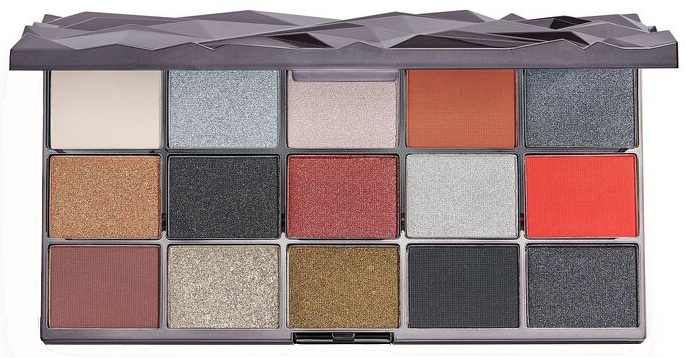 Paleta cieni do powiek - Makeup Revolution Glass Black Ice Eyeshadow Palette — Zdjęcie N1