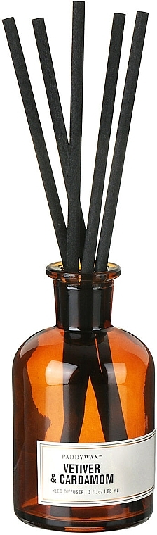 Dyfuzor zapachowy - Paddywax Apothecary Glass Reed Diffuser Vetiver & Cardamom — Zdjęcie N2