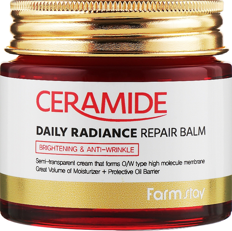 Rozjaśniający krem-balsam do twarzy z ceramidami - FarmStay Ceramide Daily Radiance Repair Balm — Zdjęcie N1