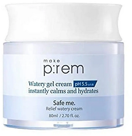 PRZECENA! Żel-krem do twarzy - Make P:rem Safe Me. Relief Watery Gel Cream * — Zdjęcie N1