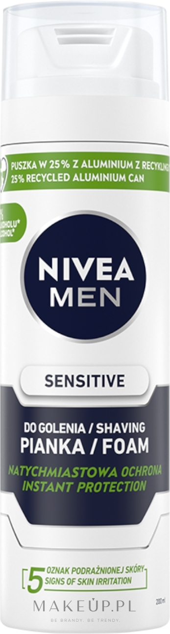 Łagodząca pianka do golenia - NIVEA MEN Active Comfort System Shaving Foam — Zdjęcie 250 ml