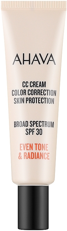 Krem CC korekcyjny do twarzy - Ahava CC Cream Color Correction Skin Protection SPF 30 — Zdjęcie N1