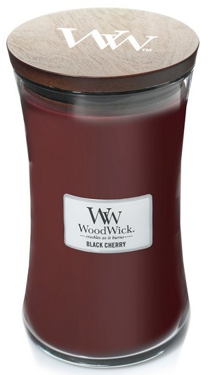 Świeca zapachowa w szkle - WoodWick Hourglass Candle Black Cherry — Zdjęcie N1