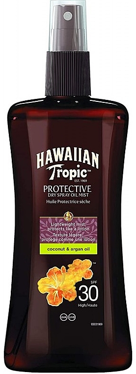 Suchy olejek do opalania - Hawaiian Tropic Protective Dry Spray Oil Mist SPF 30 — Zdjęcie N1
