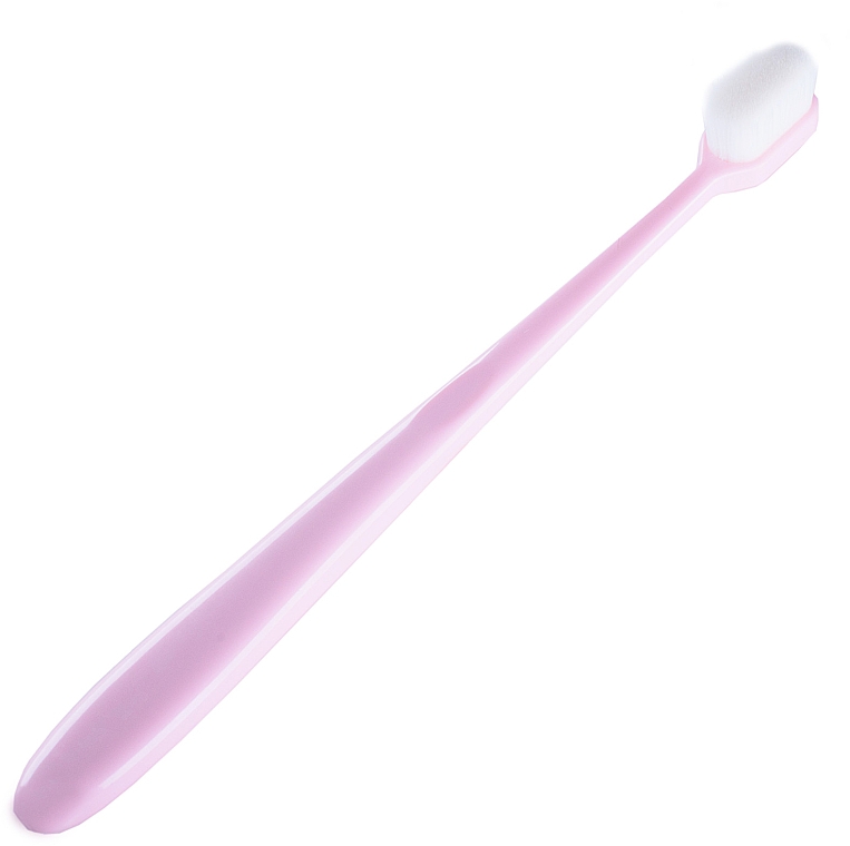 Szczoteczka do zębów z mikrofibry, miękka, różowa - Kumpan M04 Microfiber Toothbrush — Zdjęcie N1