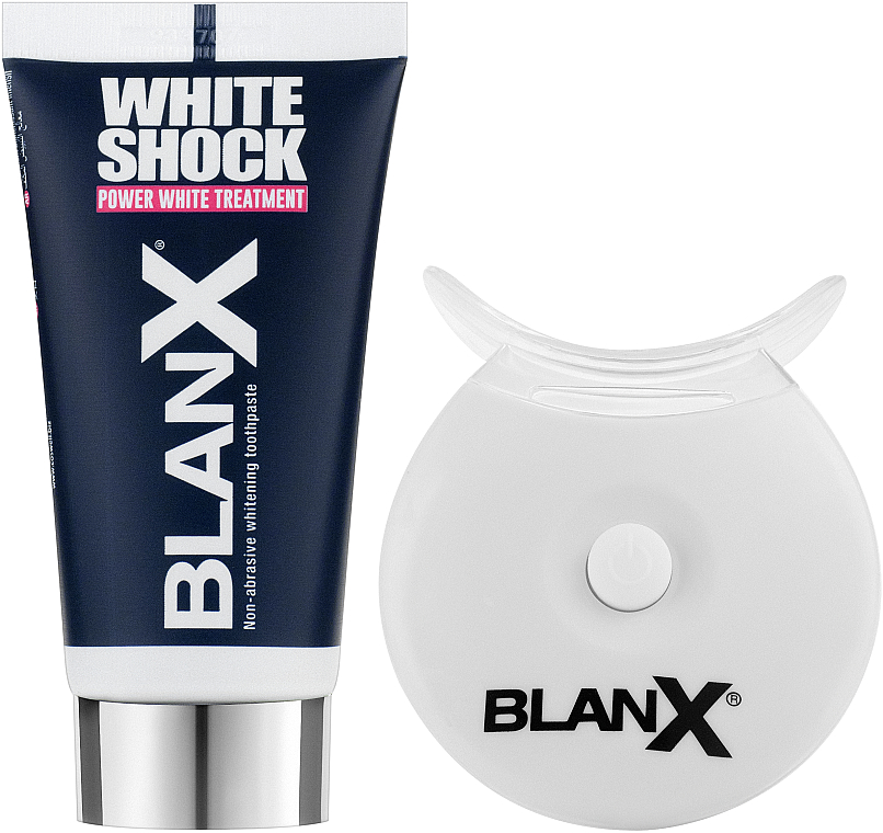 PRZECENA! Zaawansowany system do wybielania zębów lampą LED - BlanX White Shock Power White Treatment + Led Bite * — Zdjęcie N2