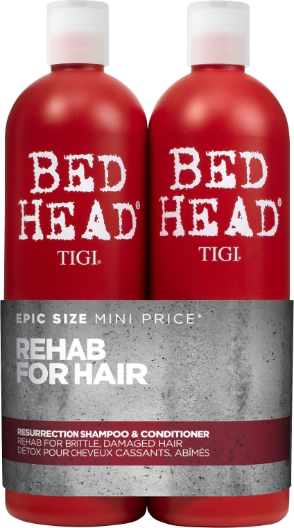 Zestaw - Tigi Bed Head Resurrection Shampoo&Conditioner (sh/750ml + cond/750ml) — Zdjęcie N1