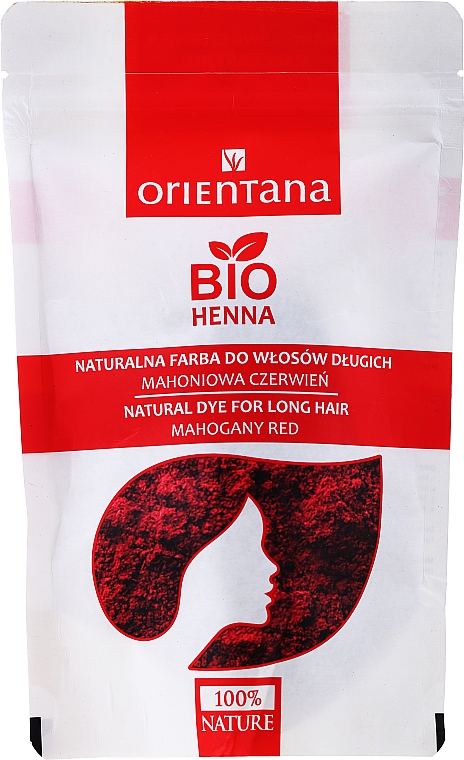Naturalna roślinna farba do długich włosów - Orientana Bio Henna