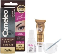 Kup Krem do koloryzacji brwi (ciemny brąz) - Delia Eyebrow Tint Cream Cameleo 3.0 Dark Brown