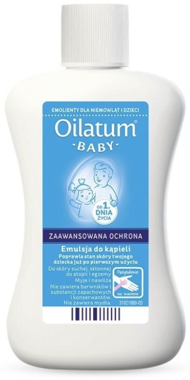 Emulsja do kąpieli od 1. dnia życia - Oilatum Baby Bath Emulsion — Zdjęcie N1