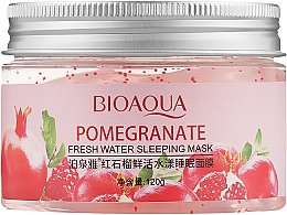 Mineralna maska na noc z ekstraktem z granatu i kwasem hialuronowym - Bioaqua Pomegranate Mineral Sleep Mask — Zdjęcie N1