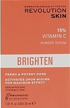 Serum rozjaśniające skórę w pudrze - Revolution Skincare Brighten Vitamin C Powder Serum — Zdjęcie N2