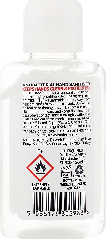 Środek do dezynfekcji rąk - Yardley London Hand Sanitiser — Zdjęcie N2