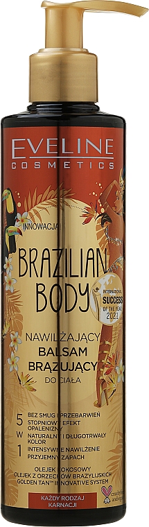 Nawilżający balsam brązujący do ciała 5w1 - Eveline Cosmetics Brazilian Body