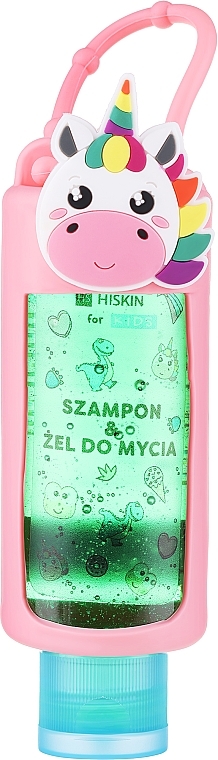 Szampon i żel pod prysznic z ekstraktem z truskawek i malin 2 w 1 dla dzieci - HiSkin Kids — Zdjęcie N1