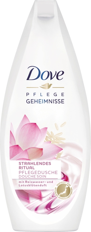 Żel pod prysznic Ekstrakt z kwiatu lotosu i mleczko ryżowe - Dove Nourishing Secrets Brightening Shower Gel