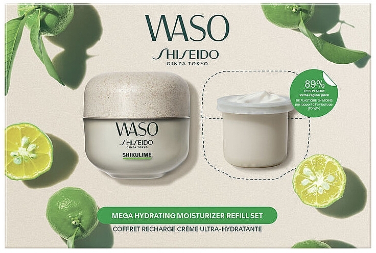 Zestaw - Shiseido Waso Ultra-Moisturising Cream Refill Set (f/cr/50ml + refill/50ml) — Zdjęcie N1